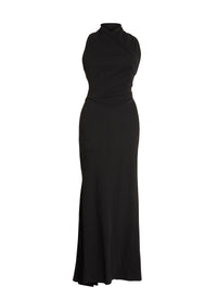 Mermaid halter dress - Black