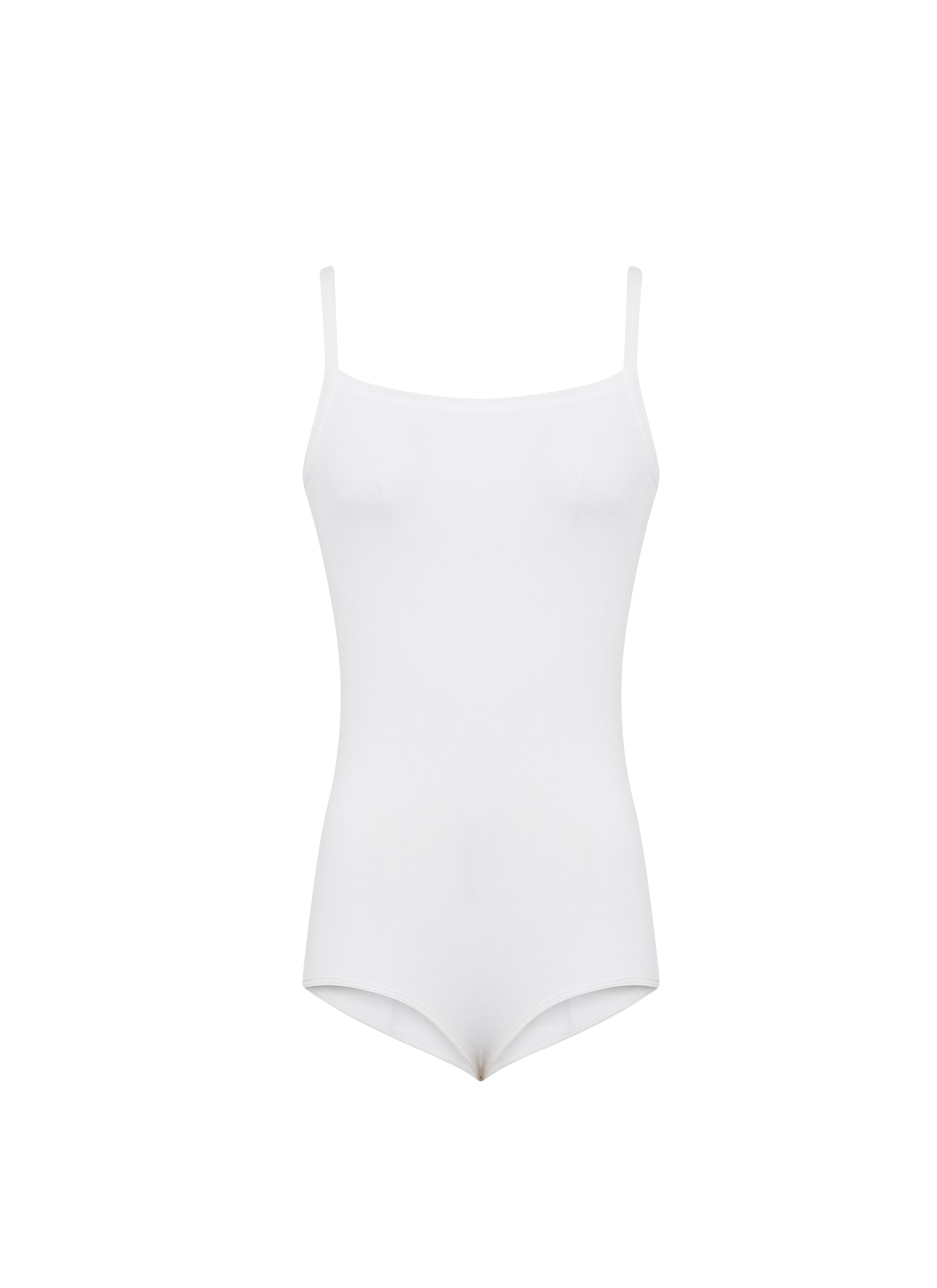 Sleeveless bodysuit - White