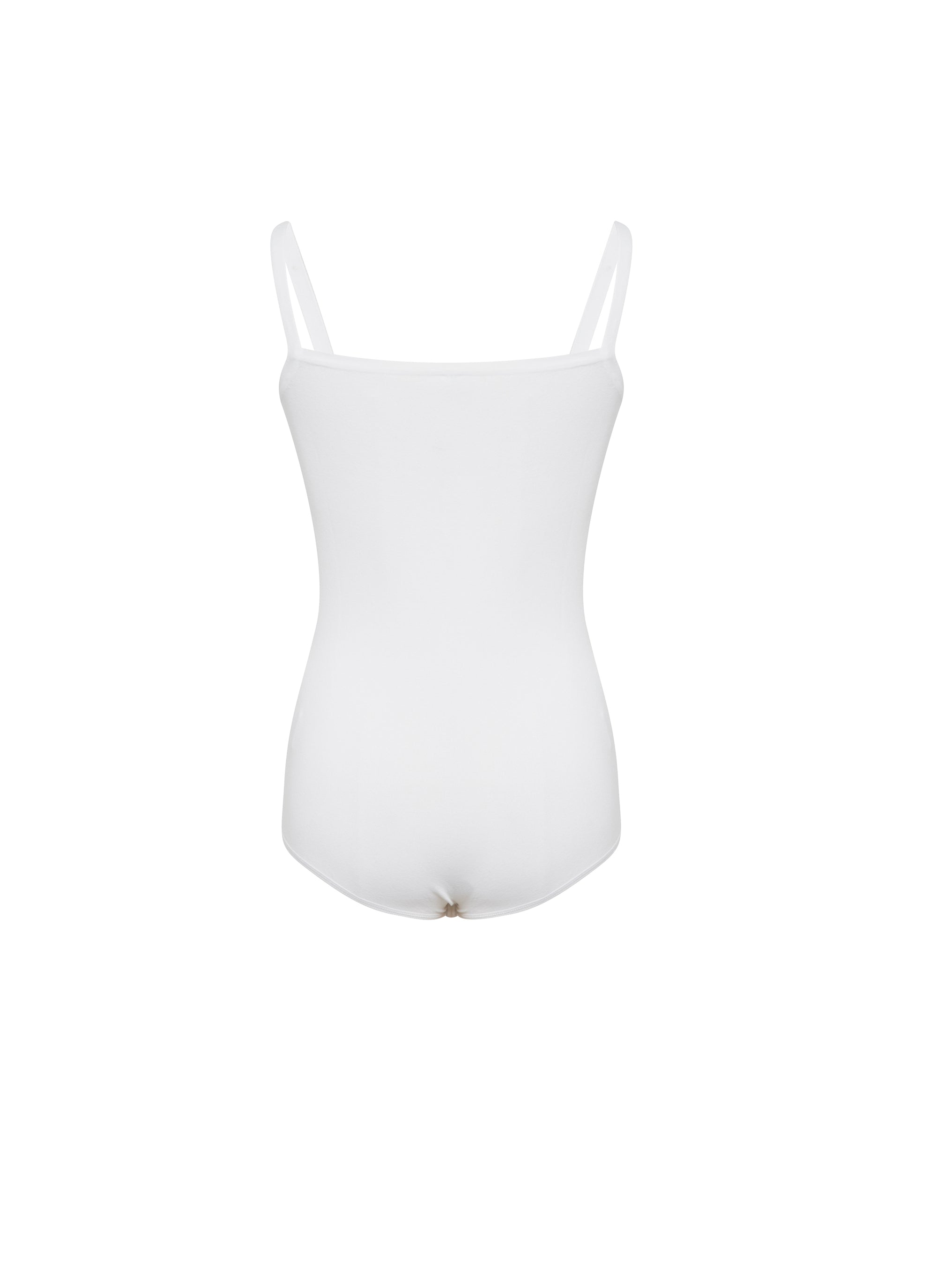 Sleeveless bodysuit - White