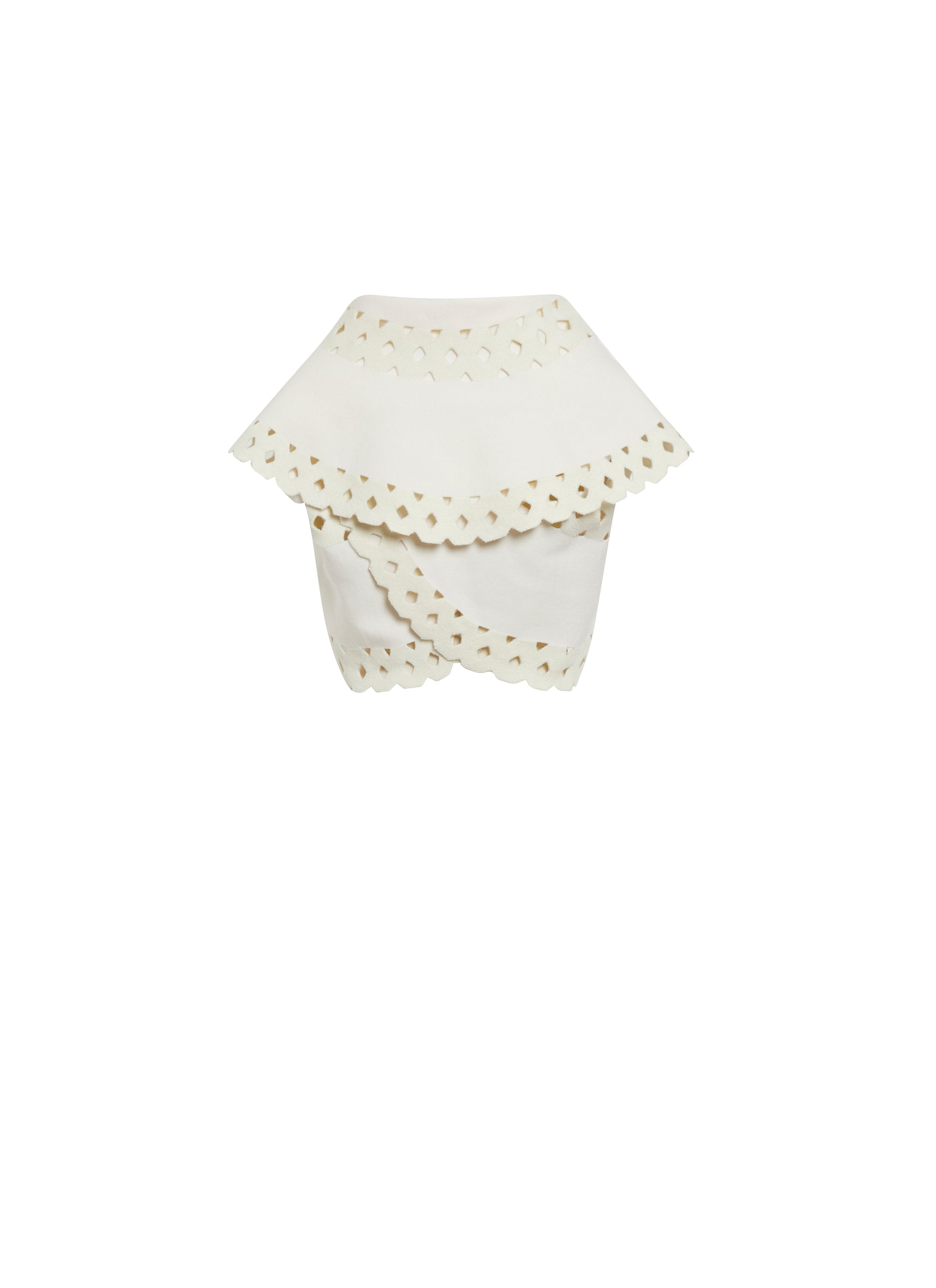 Veste courte en laine - Blanc