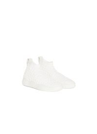 Leather Petal Sneakers - Off White