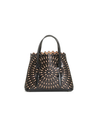 Sac Mina ajouré en cuir - Sable & Noir