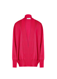 Cardigan à col large - Fuschia