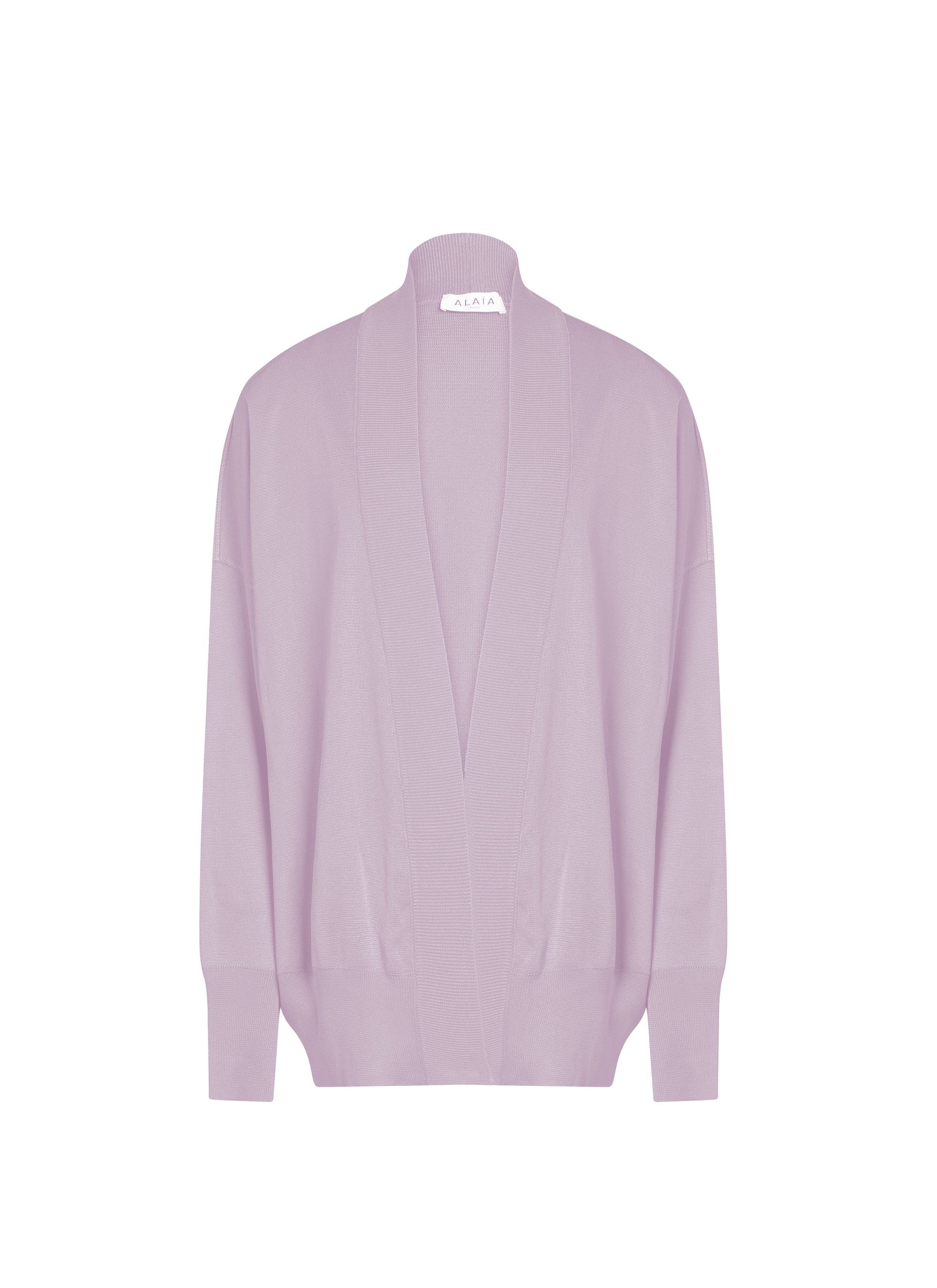Cardigan à col large - Lilas