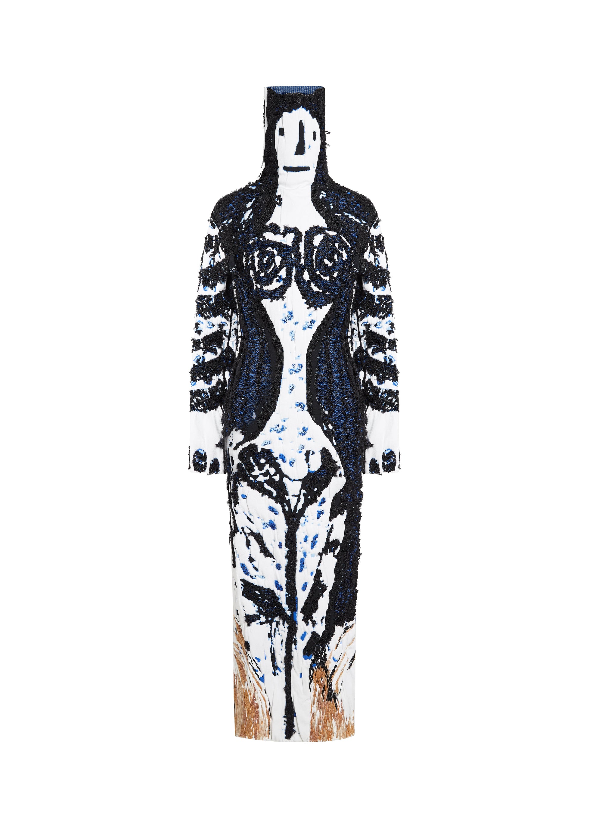 Picasso high neck dress - Multicoloured