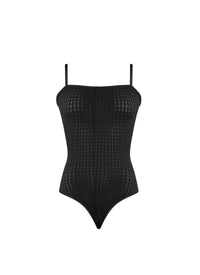 Body à fines bretelles Vienne - Noir Alaïa