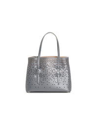 Mina Bolivia Fiori bag, leather - Ash