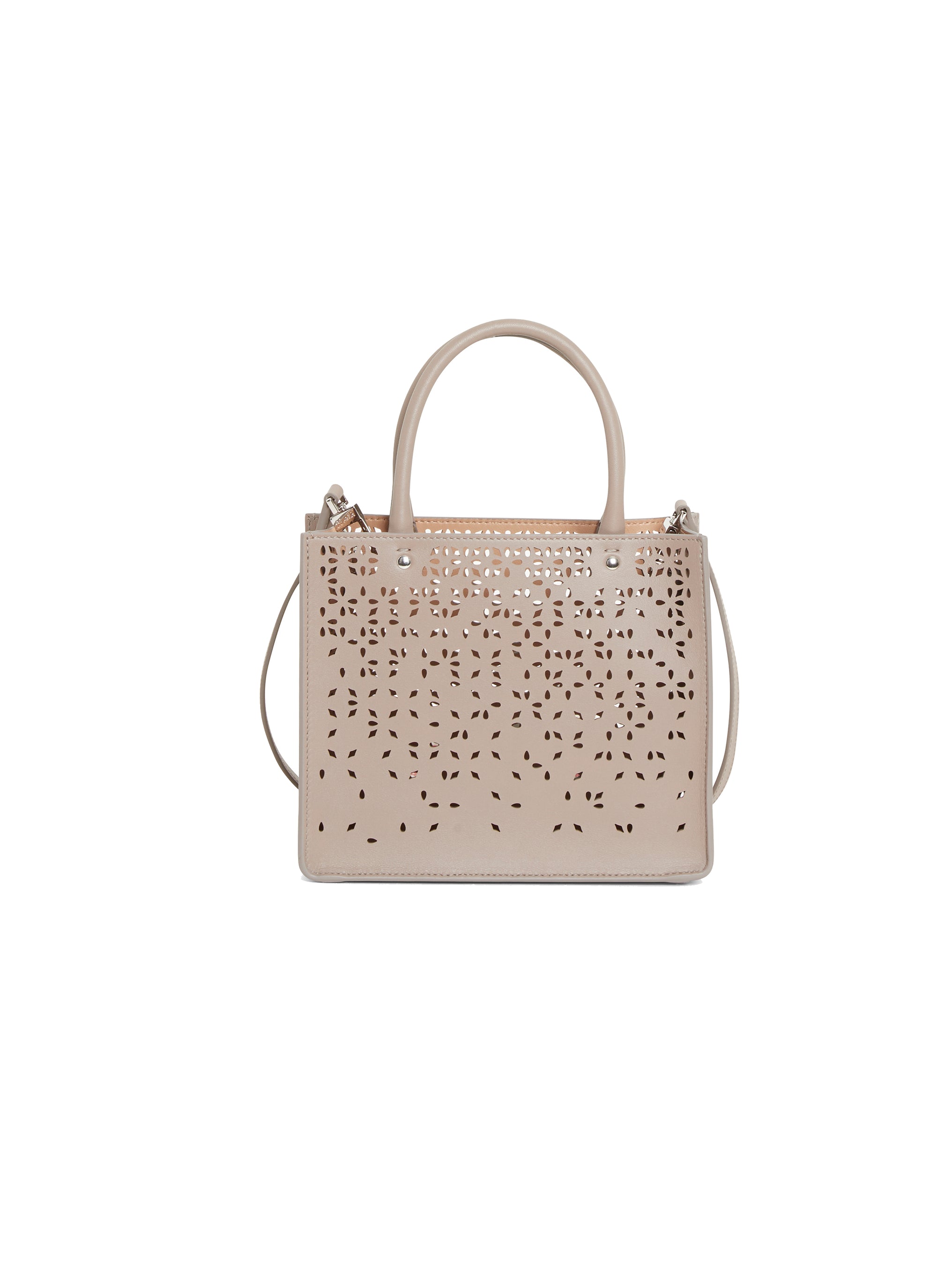 Sac Garance Fiori Gonna en cuir - Tourterelle