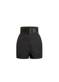 Corset Waistband Shorts - Dark blue