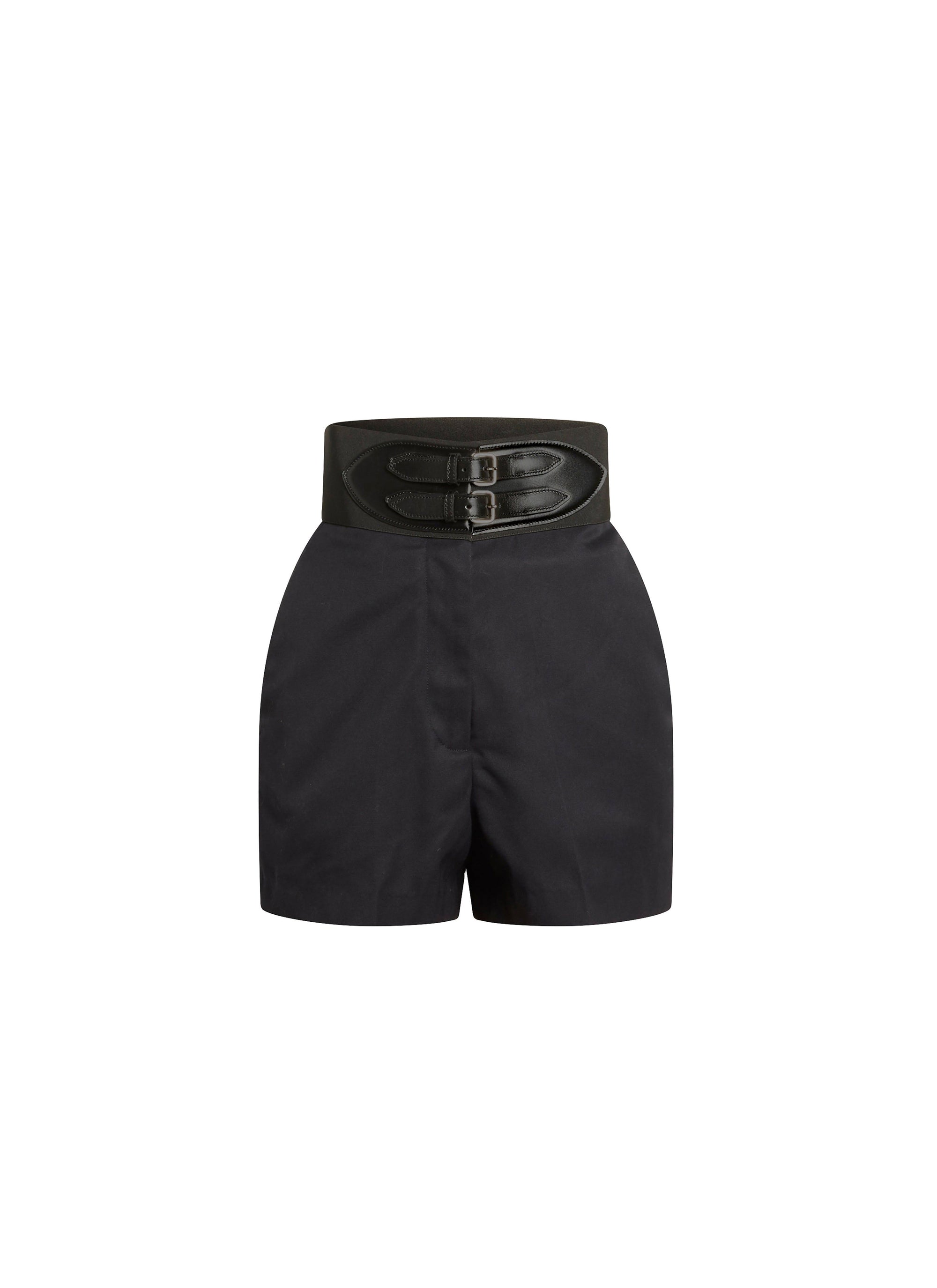Corset Waistband Shorts - Dark blue