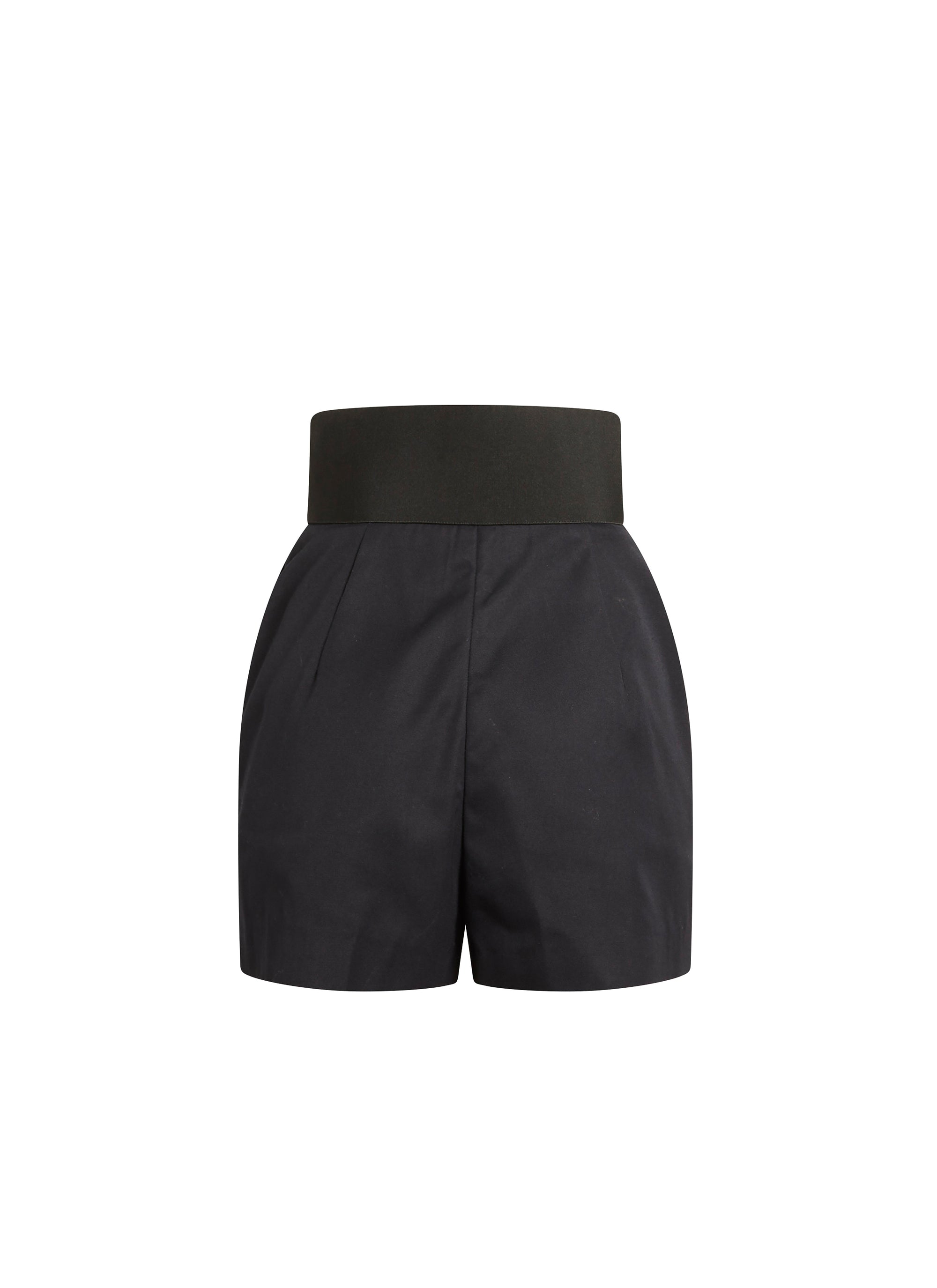Corset Waistband Shorts - Dark blue