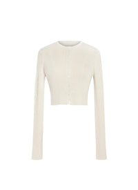 Soft cashmere and silk jumper - Sable
