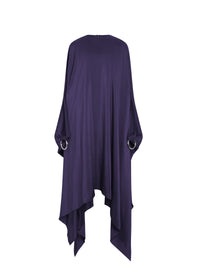 Robe kaftan en soie - Ultraviolet