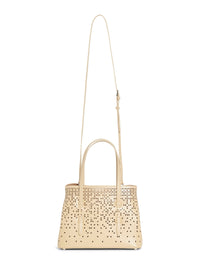 Palm Fiori mini bag leather - Sand