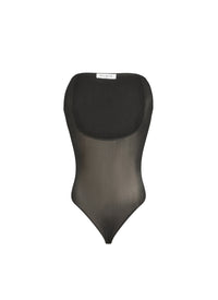 Long-sleeved Shadow Body - Black Alaïa