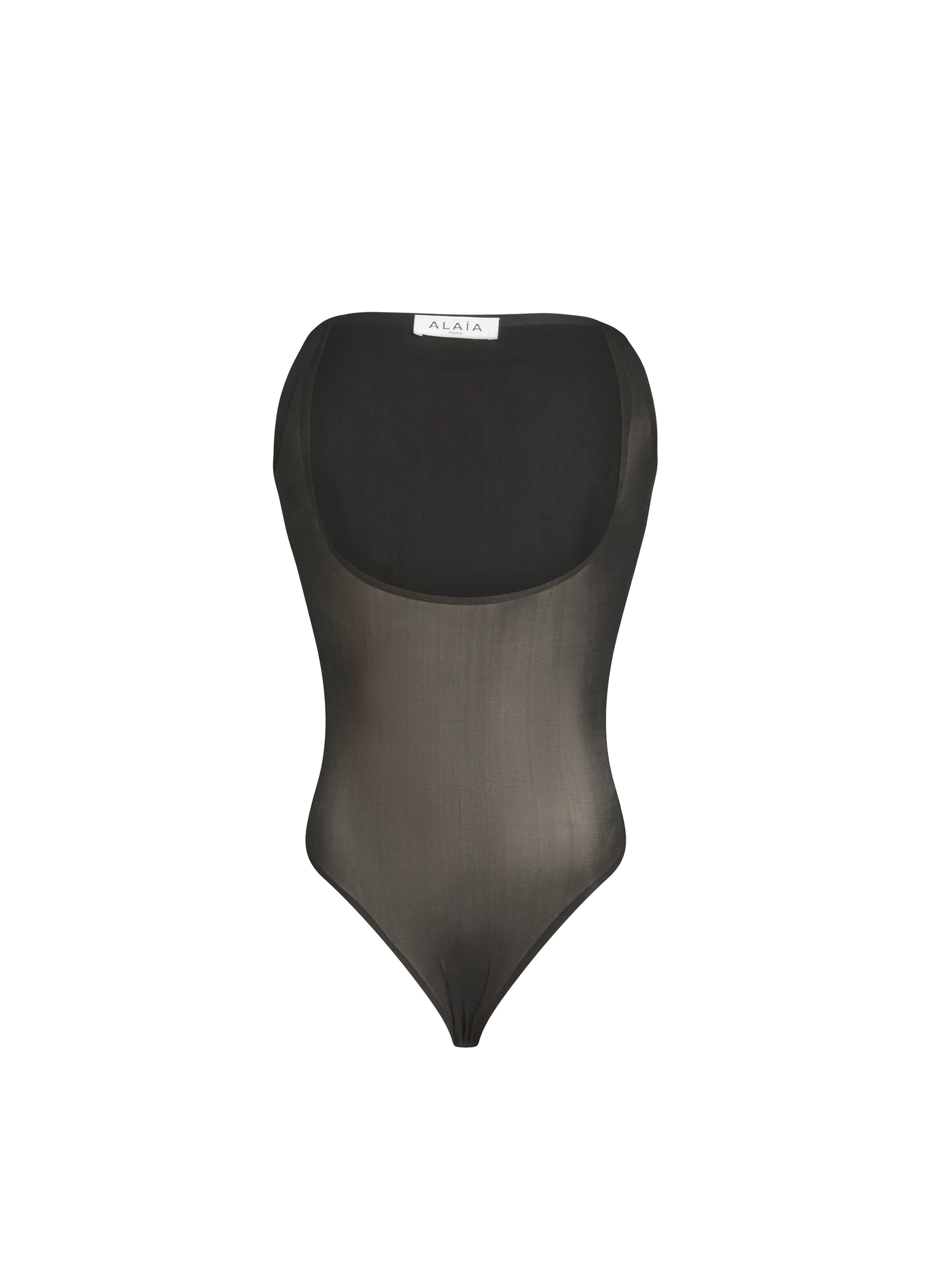 Long-sleeved Shadow Body - Black Alaïa