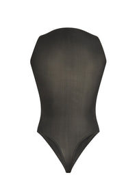 Long-sleeved Shadow Body - Black Alaïa