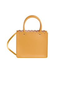 Garance 16 Leather Tote Bag - Citrine