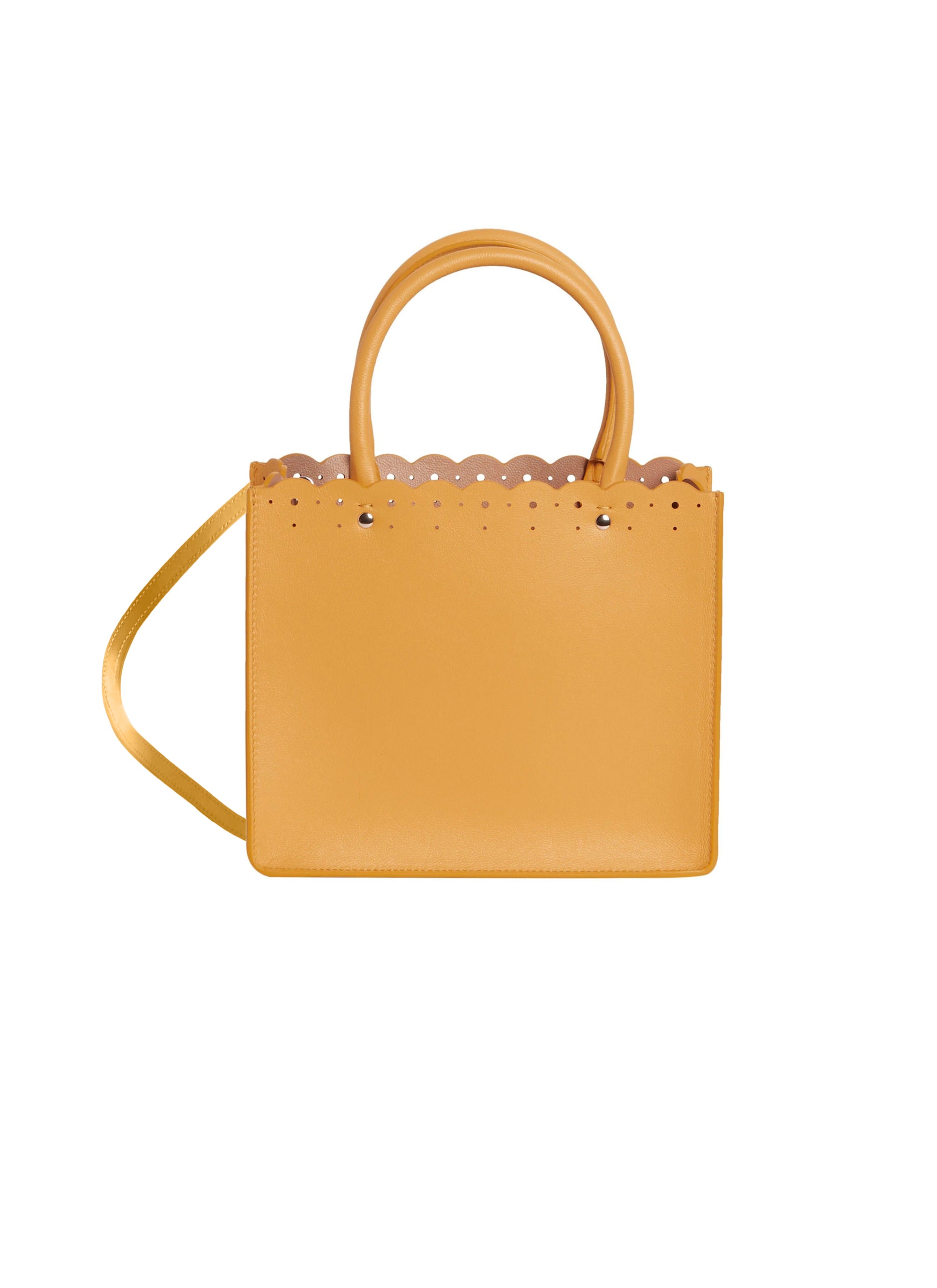 Garance 16 Leather Tote Bag - Citrine
