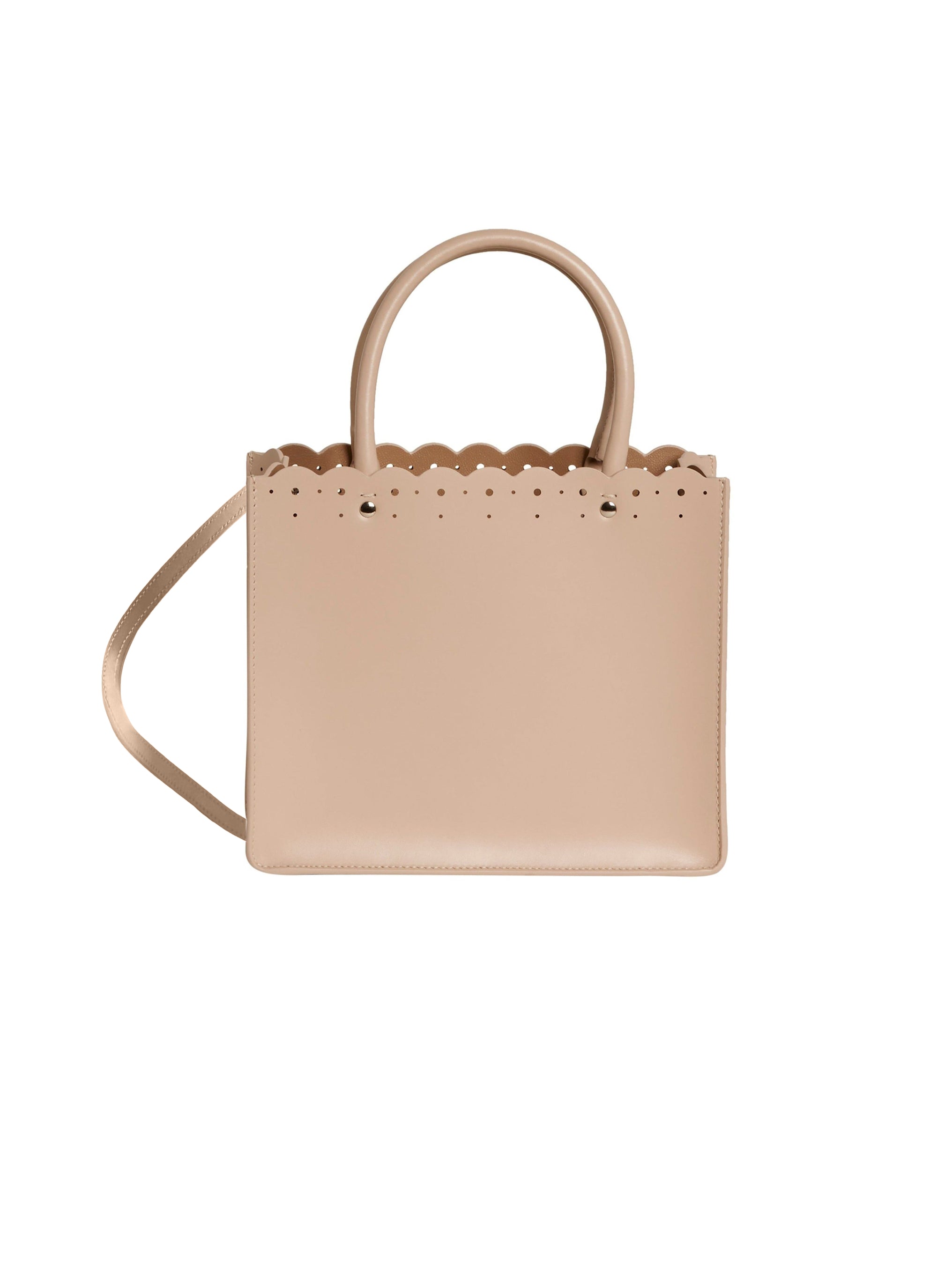 Garance 16 Leather Tote Bag - Nude