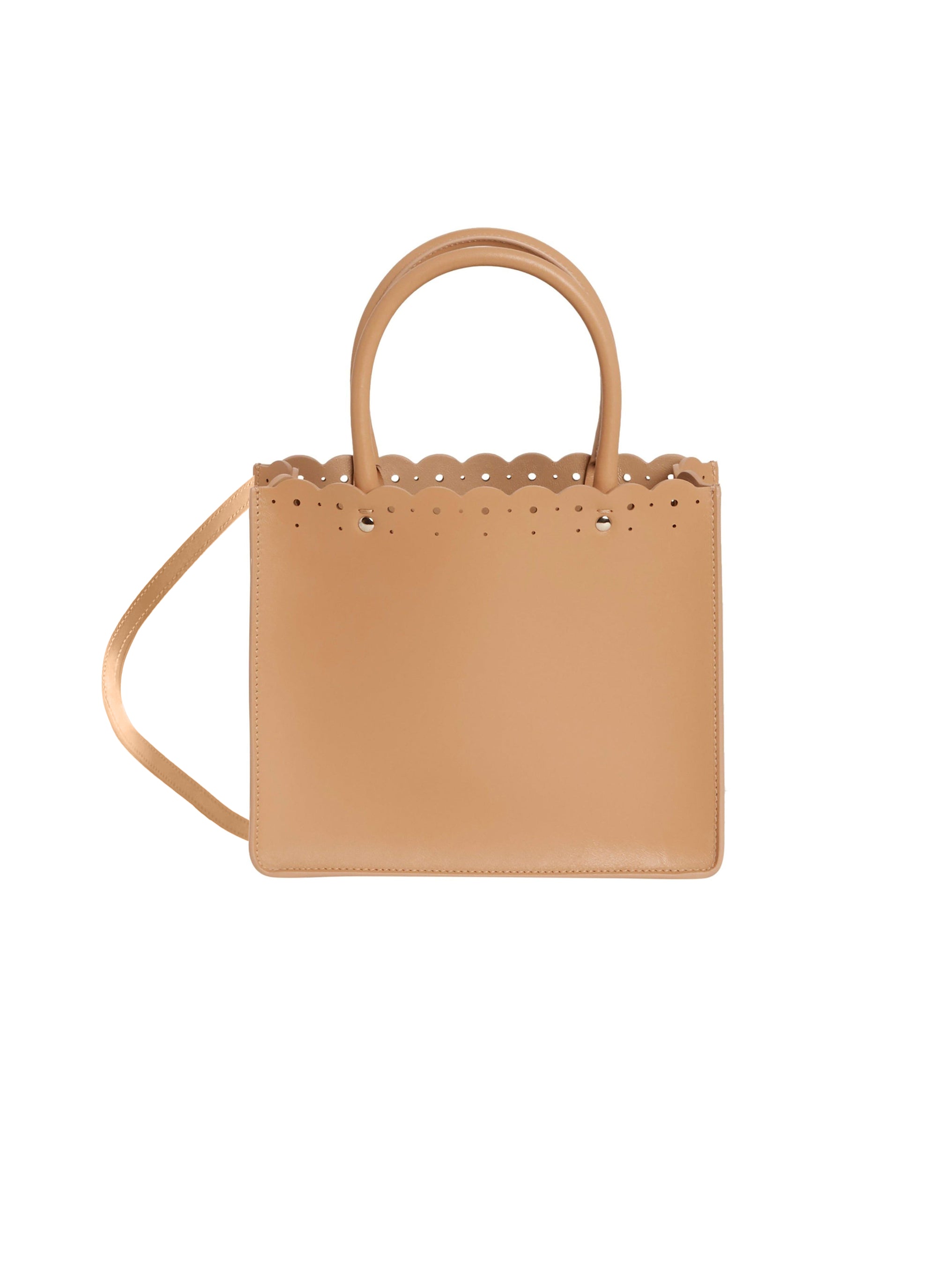 Garance 16 Leather Tote Bag - Natural