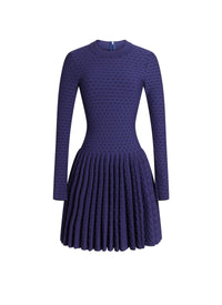 Andalousie wool dress - Indigo