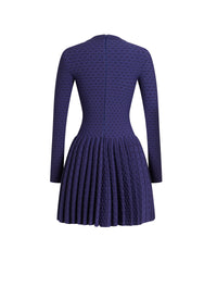 Andalousie wool dress - Indigo