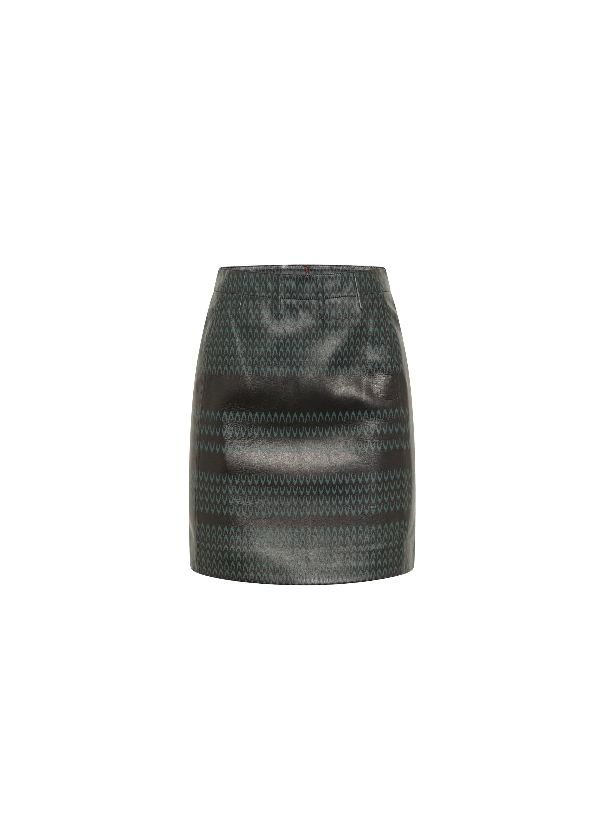 Leather mini skirt - Black & Rose Gold