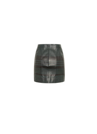 Leather mini skirt - Black & Rose Gold