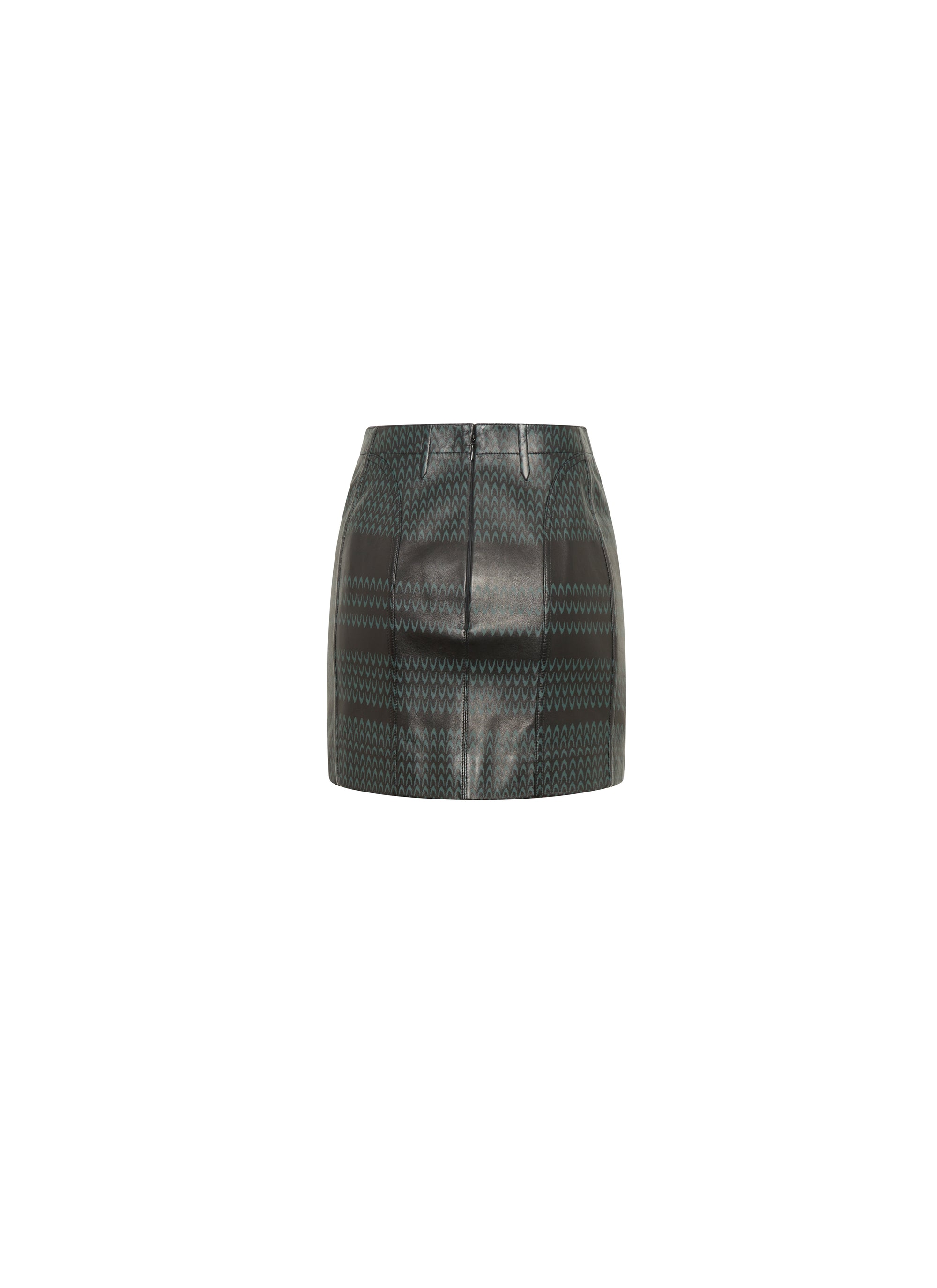Leather mini skirt - Black & Rose Gold