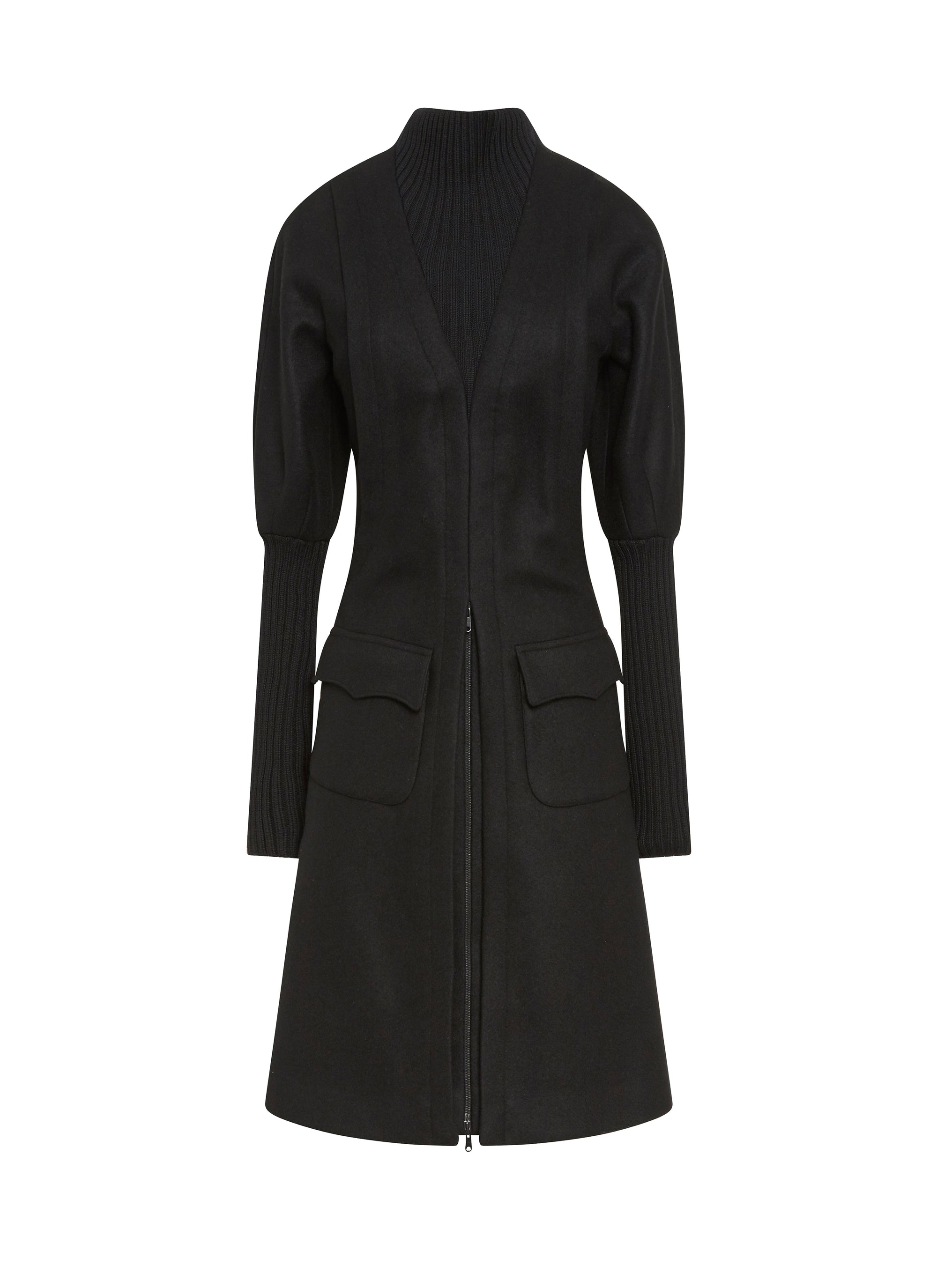 Cashmere dress - Black intense