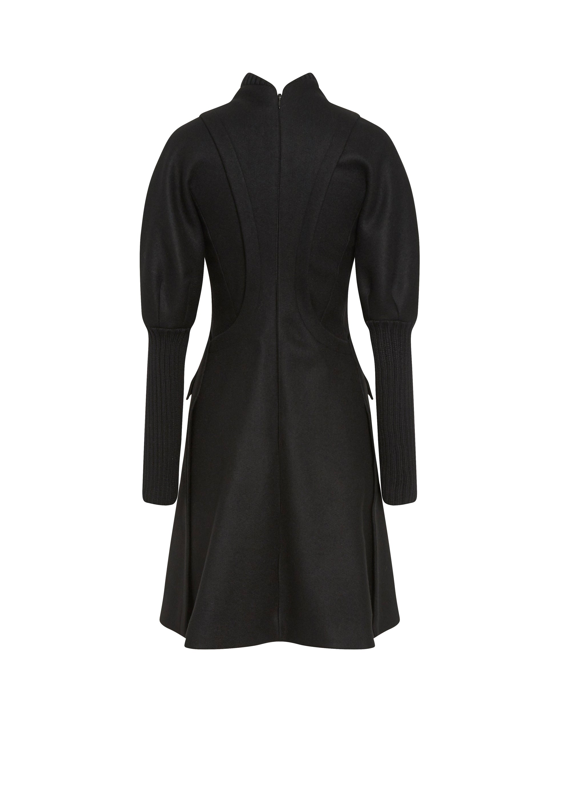 Cashmere dress - Black intense