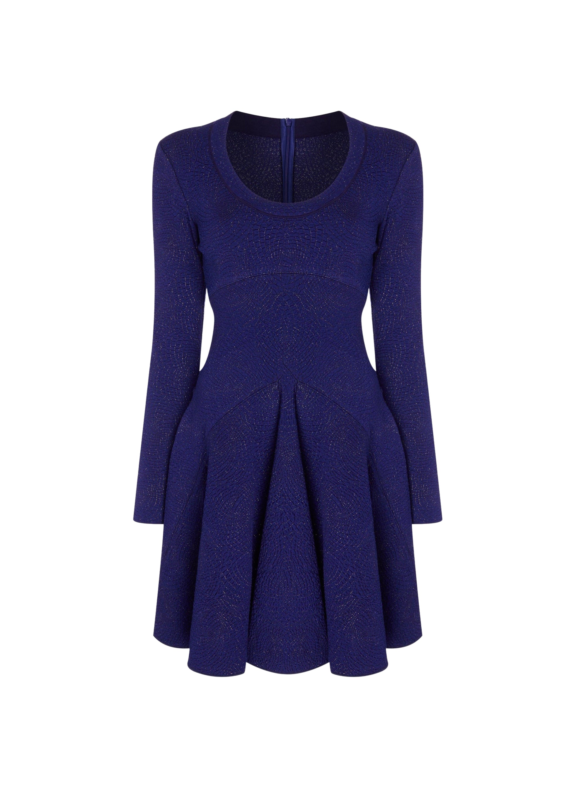 Robe à manches longues Galaxy en maille - Indigo & Cuivre