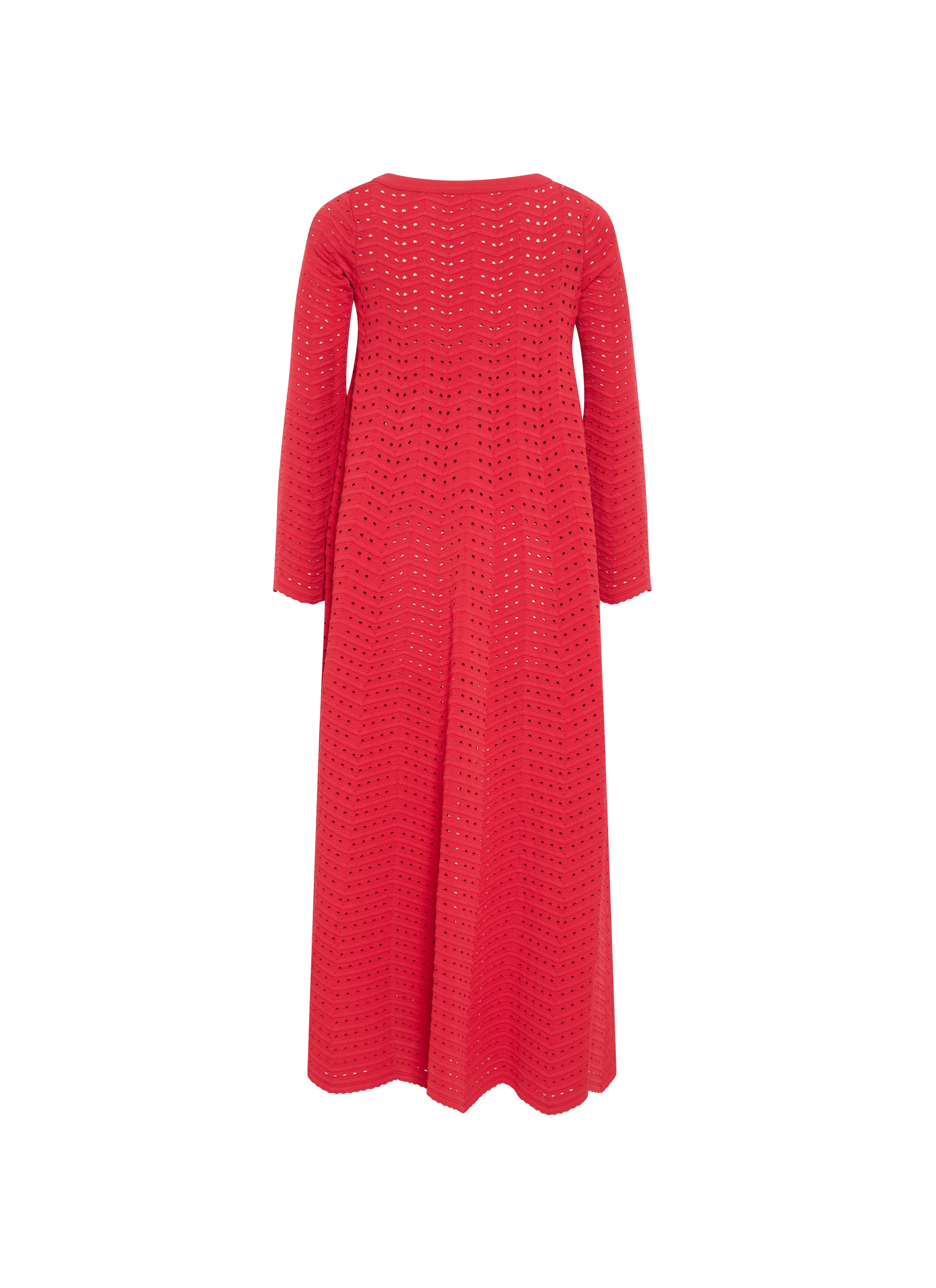 Long coat with flared sleeves - Red