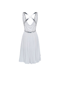 Robe fluide à col bénitier - Blanc