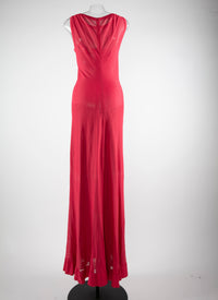 Robe col bateau - Framboise