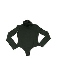 Long-sleeved bodysuit - White & Black
