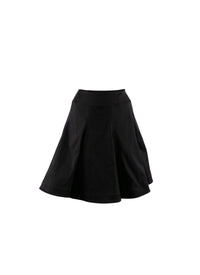 Jupe patineuse unie - Noir intense