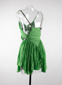Sleeveless sweetheart dress - Bamboo Green