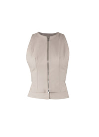Sleeveless cardigan - Pearl