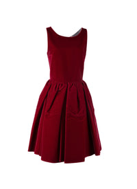 Sleeveless short petal dress - Ruby