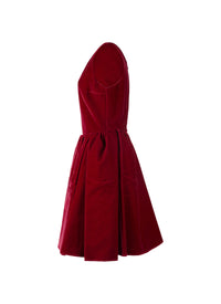Sleeveless short petal dress - Ruby