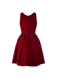 Sleeveless short petal dress - Ruby