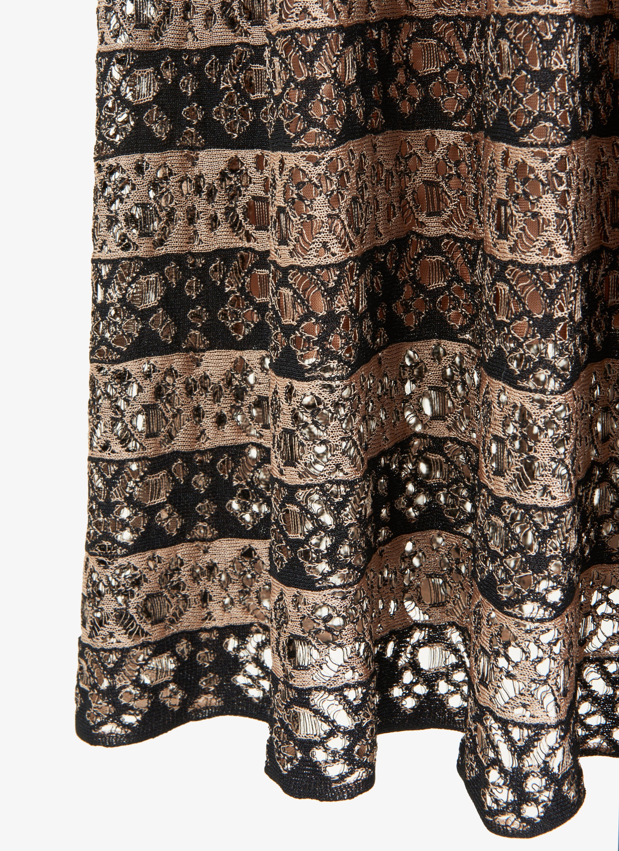 Taranto Signature Maxi Dress - Black & Flesh