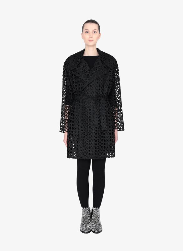 Trench effet baroque - Noir