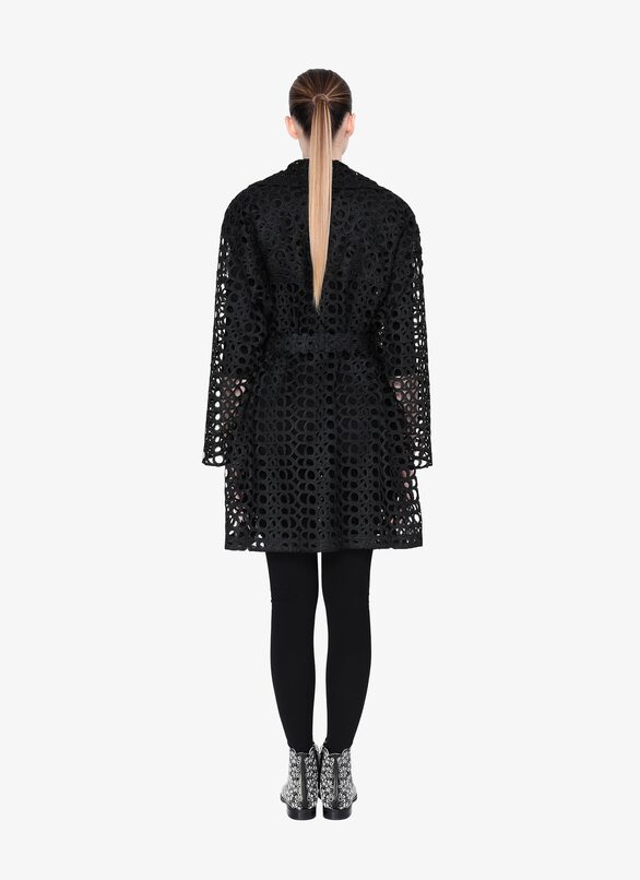 Trench effet baroque - Noir