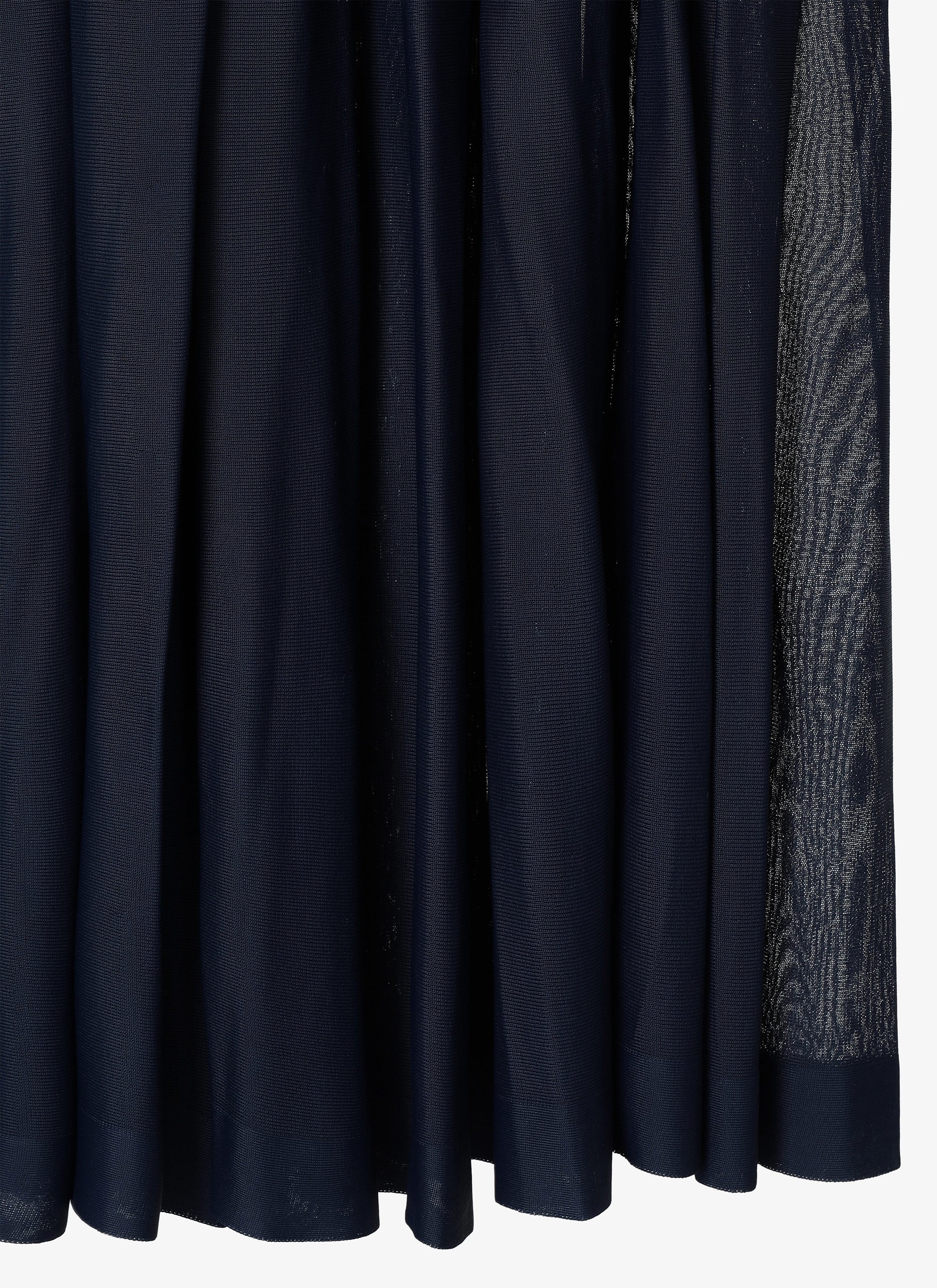 Robe longue fluide coupe drapée à dos ouvert - Nuit