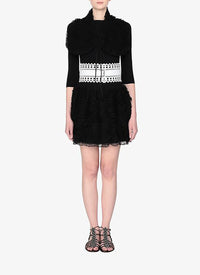 Houpette sleeveless top - Black intense