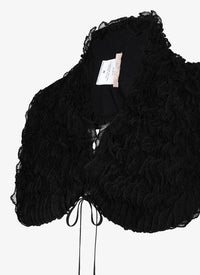Long neck Tie back - Black