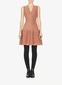Sleeveless wool blend double-breasted dress - Sahara